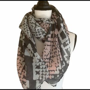 Scarf Jessica Simpson scarf NWT gray pink wrap cover